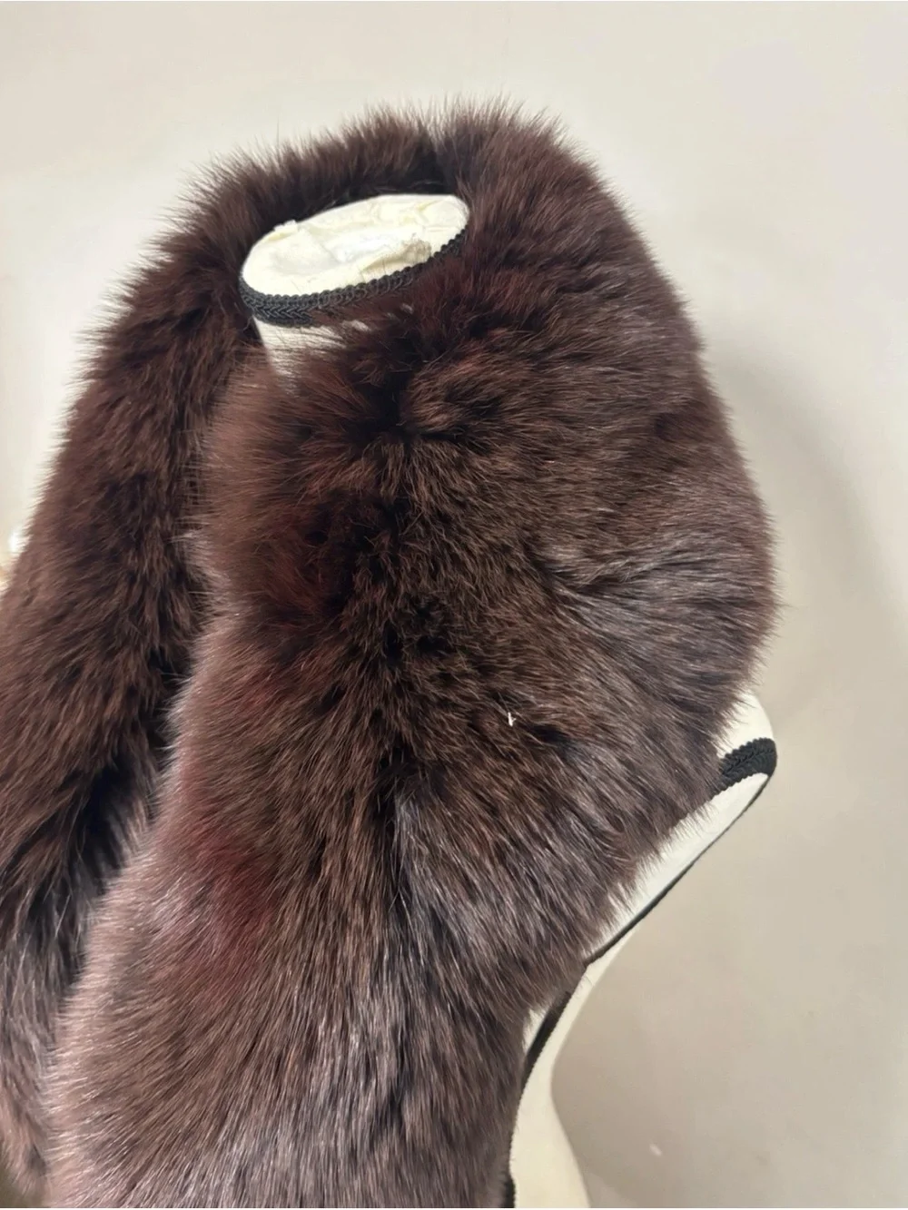 Saga Furs Brown Scarf Fur NWOT